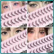 SUMU False Eyelashes, C-curled Black Individual Lashes,  Tapered Full Strip Lashes