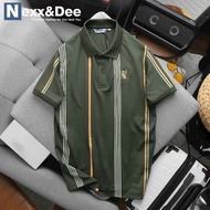 Men's POLO T-shirt with crocodile and striped collar, youthful big size 3XL Nexx&Dee, high quality C