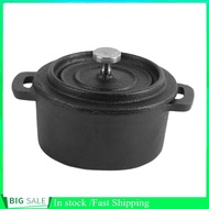 Bjiax Cast Iron Dutch Oven Non Stick Camping Cooking Pots W/Lid Baking HOT