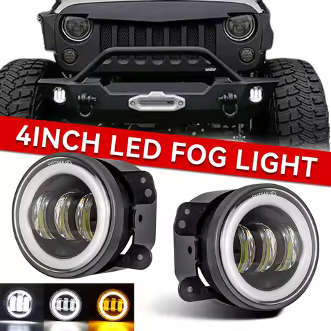 4" Inch 30W Led Fog Lights for Jp Wrangler JKU JK 07-17 Off Road Fog Lamps For Chrysler PT Cruiser D