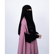 (GASS) Alsyahra Exclusive Niqab Yaman Jetblack