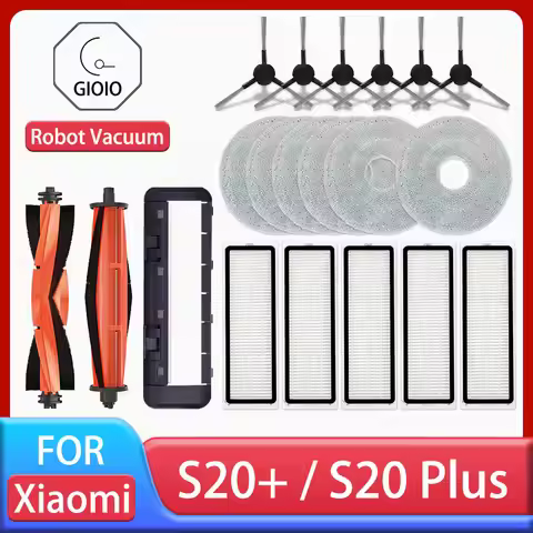 For Xiaomi Robot Vacuum S20+ / S20 Plus / B108GL Parts Accessories Main Brush Side Brush Hepa Filter