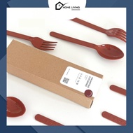 Hli Cutlery Cutlery Unit Cutlery/Pastel Plastic Cutlery Earth Ocean Kiruna/Cutlery Unit/Cutlery Set/