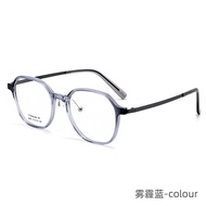 FIRADA Fashionable Comfortable Glasses Round Luxurious Pure Titanium Eyeglasses Optical Prescription