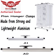 Writebest Plan Hanger Clamps (Aluminium) All Sizes Plan Hanger Clamps (A1 & A0)