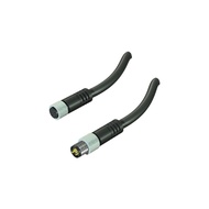 M8 Connector Aviation Plug Cable with 2m Cable Injection Shape Connector Male/Female Plug 3 Pin 2 Wi