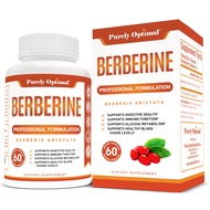 Premium Berberine Supplement - 1200mg Berberine HCl, Non-GMO (60 Vegan Berberine 1200mg Capsules)