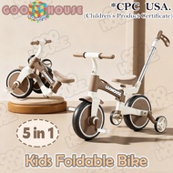 Folding Bike for Kids Push Bike with Push rod Baby Bike Baby Balance Bike