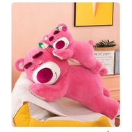 【STRAWBERRY BEAR】Anak Patung Lotso Besar Teddy Bear Lotso Gift Lotso Bear Lotso Plushie Pillow Bonek