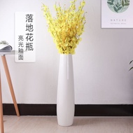 HY/💥Large Vase Floor High Vase Decoration Large Living Room Dried Flower Porcelain Minimalist Creative Hydroponics Flowe