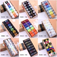 7 Pairs Gift Box Spring Summer Korean Foreign Trade Original Order Seven-Day Socks Men Women Sports 