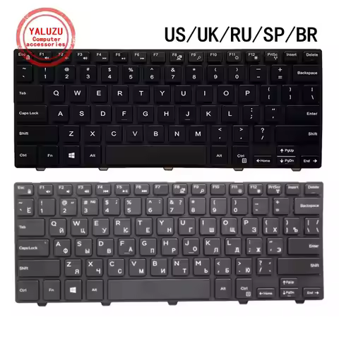 % New US/UK/RU/SP/BR Keyboard 14MR 14PD 14MD 14LR 14CR 14C 14 5447 5448 5455 5458 5459 5468 7447 N34
