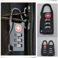 Swiss LOCK / NUMBER CODE / KEY SUITcase / ZIPPER LOCK CODE LOCK BACKPACK TRAVEL BAG TROLLEY