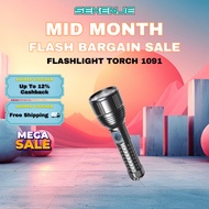 Gominimo Flashlight Torch 1091, Dust & Water Proof, 3 Light Mode, 4000mah, 600m Long Shot