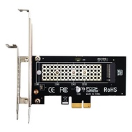 GLOTRENDS M.2 PCIe X1変換アダプターカード、M.2 PCIe 4.0/3.0/2.0 SSD (NVMe/AHCI Key M)用M.2ネジ付き、M.2 SSD 拡張カード、PCI