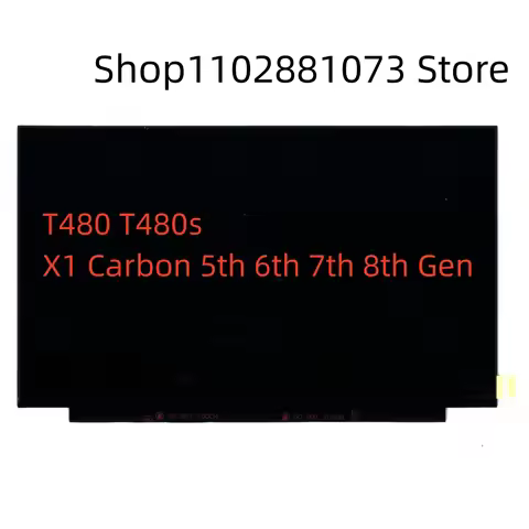 Original Laptop for Lenovo Thinkpad T480 T480s X1 Carbon 5th 6th 7th 8th Gen LCD Screen 2560*1440 WQ