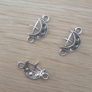 A0249 Star Moon 1,000g/1754Pcs/Pack 0.57g 11x18mm Fashionable Hot-Selling Alloy Jewelry Accessories