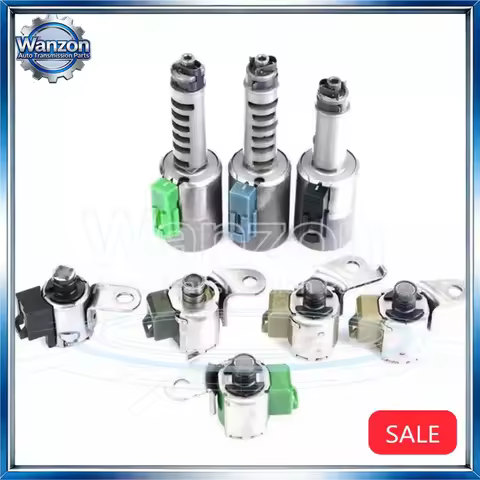 8pcs AW55-50SN AW55-51SN AF23 AF33 RE5F22A AW55 50SN AW55 51SN Transmission Solenoid Kit & Gasket Fo