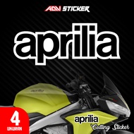 APRILIA Logo Cutting Sticker | Premium Motorcycle Cutting Sticker | 4 sizes | 10 Colors 2