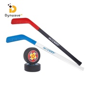 [Dynwave] Angled Shape Children's Hockey Stick Toy Curved Handle Hockey Stick Toy Puck Piece Printed