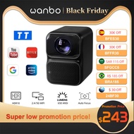 ۩Zhuozhen for Wanbo TT Projector 1080P Portable Mini 4K Dolby Home Theater Auto Focus 650ANSI wi m❧