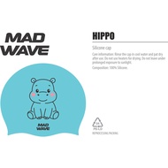 MADWAVE CARTOON SWIMCAP- HIPPO