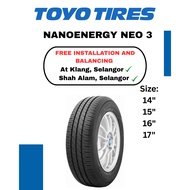 Toyo Tires NEO3 175/65R14 185/55R15 195/55R15 195/50R15 195/60R15 175/65R15 185/55R16 215/45R17 215/