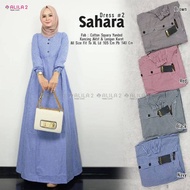 by Ori Yanded Dress Cotton Kotak-Kotak Alila Gamis Squary 2 Sahara