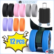 【SG-SPOETRY】Luggage Wheel Protector Luggage Wheel Cover Luggage Wheel Rubber Replacement Partsluggag