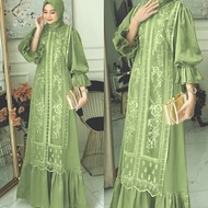 Rosaline Dress SNOWY DRESS SILK MIX TILLE BRUKAT GAUN KONDANGAN BUSUI FRIENDLY | SONYA DRESS TILLE G