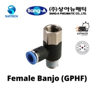SANG-A PNEUMATIC FITTING - FEMALE BANJO (GPHF)