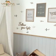 Pilot Dream With Wooden Classic Border Bottom And Upper Sticker[Size:W1.8*H2.5m][Weejoyz]