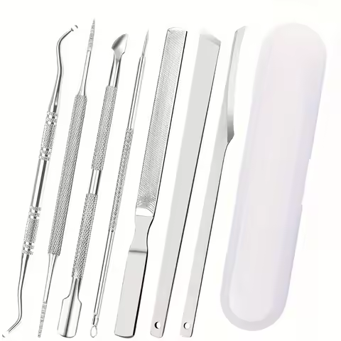 7 Pcs Ingrown Toenail File and Lifters Set, Stainless Steel Ingrown Toenail Removal Kit, Under Nail 