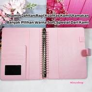 Exclusive Plain Binder A5 20 Pink Soft Agenda A5 Plain 20Ring Leather Binder Organizer A5