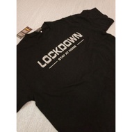 TSHIRT BLACK COVID19 - LOCKDOWN Baju Premium Cotton