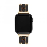 ANNE KLEIN - AK WK1048GPBK42 琺瑯鍊式手鍊適用於 Apple Watch® (金色/黑色) (42/44/45/Ultra/Ultra 2)