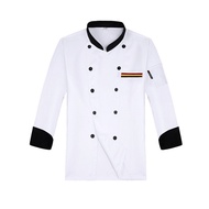 Hotel Catering Baju Koki Chef Coat Long Sleeve Kitchen Working Uniform Top