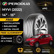 PERODUA MYVI (2022) Tayar Kereta Car Tyre (FREE INSTALLATION/DELIVERY) 14 15 Continental Viking Ariv