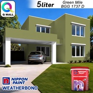 (1696-1766) 5L Nippon Paint Exterior Weatherbond Delightful Greens & Blue Greens