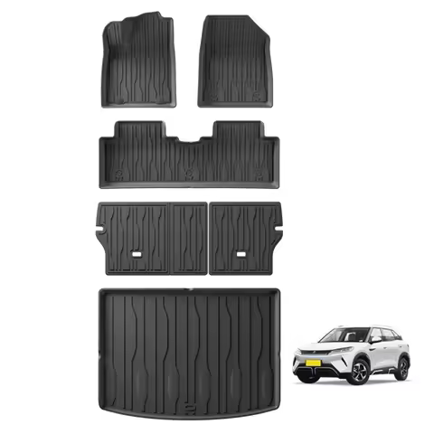 for BYD ATTO 2 Yuan Pro Yuan UP 2024 2025 Car Floor Mats Cargo Liner Trunk Pad TPE 3D Foot Mat Left 