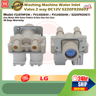 LG F2J5TNP3W / FV1450S4V / FV1450S4W Washing Machine Water Inlet Valve 2 way DC12V 5220FR2067J