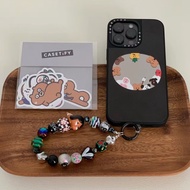 Casetify Circle Puppy 16Pro Phone Case Mirror iPhone15 Apple 14Promax Creative Black Frame