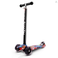 Foldable Scooter for Kids 3 Wheel Scooter with Light Up Wheels Kick Scooter for Toddlers 3-8 Year with Adjustable Height Lightweight Scooter[24][New Arrival] XJGJ