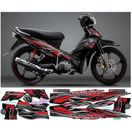 Tem SIRIUS LỬA v2 - 892545 - dán xe 110cc & 50cc - tem 3 lớp chống nước chống bay màu