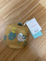 Plame Collome Yellow Eco bag鸚鵡文鳥土黃色小型環保袋 包平郵