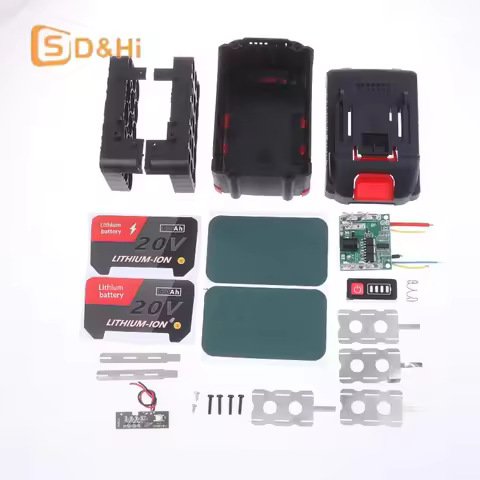 15X18650 Li-ion Battery Storage Box with BMS PCBA Protection Circuit Board: 21V Battery Housings, DC