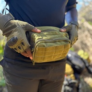Outdoor Multifunctional Tactical Waist Bag Sports Running Mountaineering Casual Waist Bag Cycling Cr