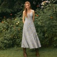 lookbooklookbook aimee dress blue daisies