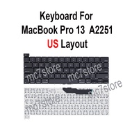 Replacement Keyboard For 13inhes A2251 US Layout
