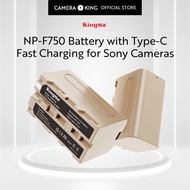 [KingMa] NPF750 Camera Battery with TypeC Charging Port for Sony Cameras and Accessories